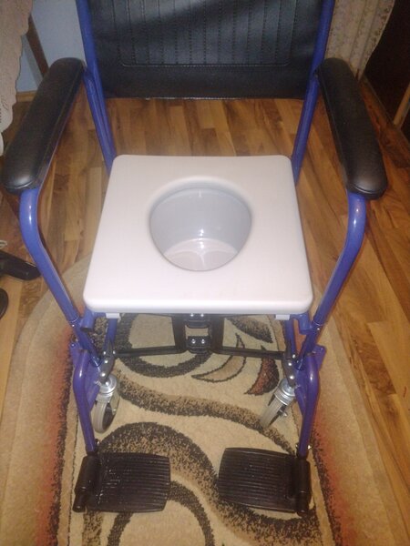 Scaun cu wc si roti